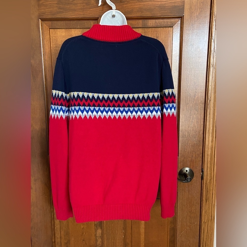 Club Room Mens Sophisticated Fair Isle Pullover Sweater tight knit Holiday XL - Picture 5 of 9